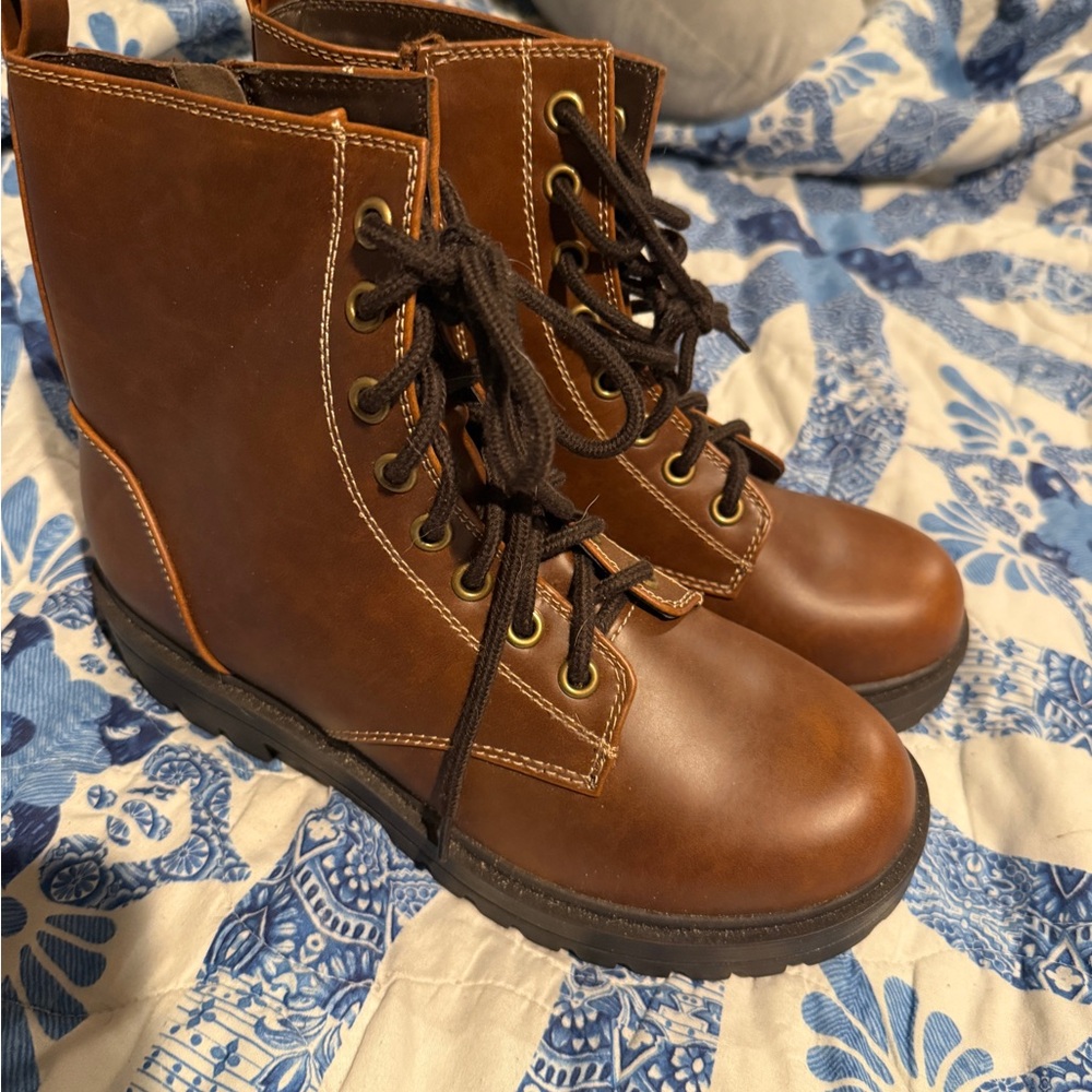 Soda Brown Ankle Boots